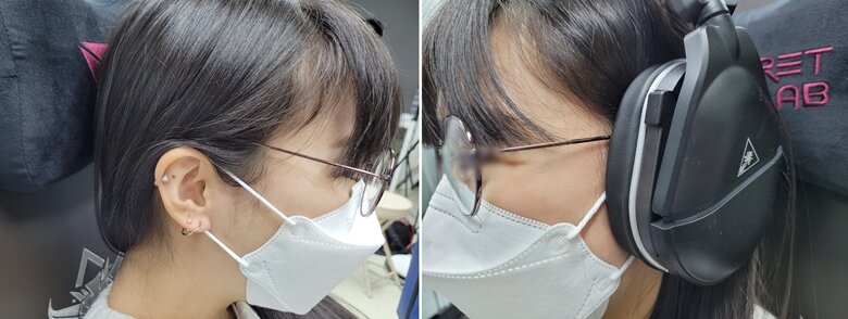 안경 착용자를 배려하는 터틀비치의 헤드셋 기술